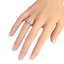 Natalie K 14k White Gold 3.25tcw Diamond Wedding Ring IGI Laser Inscribed