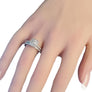 Diamond Engagement Ring 14k White Gold .42ct Round Brilliant Center Stone, 1tcw