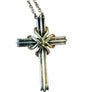 Vintage Tiffany & Co. Sterling 18k Cross and Necklace 24"