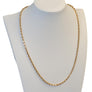 10K Yellow Gold Heavy Diamond Cut Rope Chain Necklace Very Well Made 22"