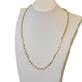 10K Yellow Gold Heavy Diamond Cut Rope Chain Necklace Very Well Made 22"