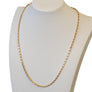 10K Yellow Gold Heavy Diamond Cut Rope Chain Necklace Very Well Made 22"