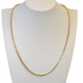 10K Yellow Gold Heavy Diamond Cut Rope Chain Necklace Very Well Made 22"