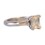 Engagement Ring Platinum 1.20tcw Emerald Cut Center Stone Tapered Baguettes