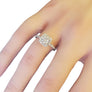 Diamond Engagement Ring 14k White Gold 1.25tcw Natural Diamonds