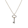 Tiffany & Co. Key Necklace Large Sterling Silver 35" in Length