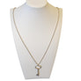 Tiffany & Co. Key Necklace Large Sterling Silver 35" in Length