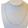 Vintage Italian 14k Chain Yellow Gold Stamped Link Necklace Minimalistic