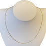 Vintage Italian 14k Chain Yellow Gold Stamped Link Necklace Minimalistic