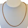 Vintage Stamped 14k Rose Gold Rope Chain 18" Necklace Unworn Condition