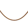 Vintage Stamped 14k Rose Gold Rope Chain 18" Necklace Unworn Condition