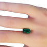 GIA Loose Zambian Emerald Green Emerald Cut Long 2.80ct Gem with Report