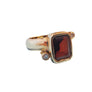 Estate Custom 14k Yellow Gold Garnet Ring 10x8mm Center with Diamonds