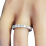 Signed Eternity Band 2.08tcw 18k White Gold White VS Diamonds New Close Out ring - Joseph Diamonds