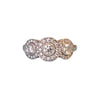 Tiffany & Co. Circlet Ring of Diamonds 3 Stone Halo Platinum .55tcw - Joseph Diamonds