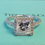 Tiffany & Co. Soleste 1.81tcw Princess Cut Platinum Diamond Ring - Joseph Diamonds