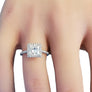 Tiffany & Co. Soleste 1.81tcw Princess Cut Platinum Diamond Ring - Joseph Diamonds