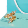 Tiffany and Co. Victoria Vine Bypass Diamond Ring 18k Yellow Gold Authentic Tiffany & Co.