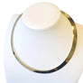 Vintage 14k Omega Choker Wide Necklace Stamped 14k Italy Beautifully Crafted - Joseph Diamonds