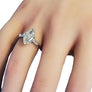 Vintage 2.60tcw Old Marquise Cut Platinum Engagement Diamond Ring