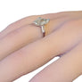 Vintage 2.60tcw Old Marquise Cut Platinum Engagement Diamond Ring