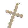 Vintage Cross Blue Opal 9tcw Pendant Antique 10k Yellow Gold Pendant - Joseph Diamonds