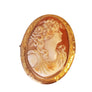 Vintage Estate Cameo Pin Pendant Ornate detail Joseph Diamonds