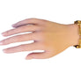 Vintage Italian Link Bracelet 18k Yellow Gold Heavy Solid Matte and Polished - Joseph Diamonds