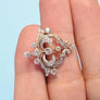Vintage Pendant 14k white gold .75ctw white VS-SI old Cut Diamonds - Joseph Diamonds