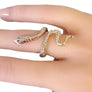 Vintage Snake Ring 14k White Gold Stunning Show Stopper - Joseph Diamonds