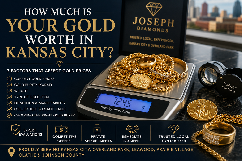Sell Gold in Kansas City: How Much Is Your Gold Worth? | Joseph Diamonds
