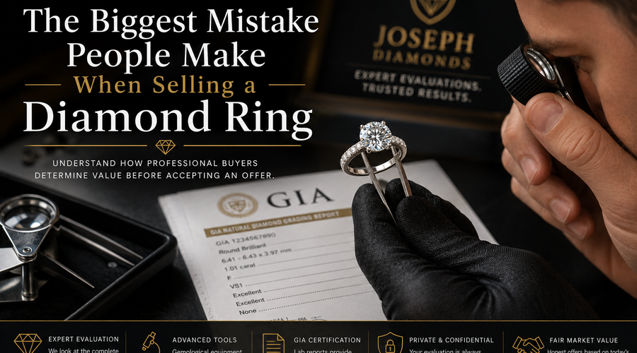 The Biggest Mistake People Make When Selling a Diamond Ring