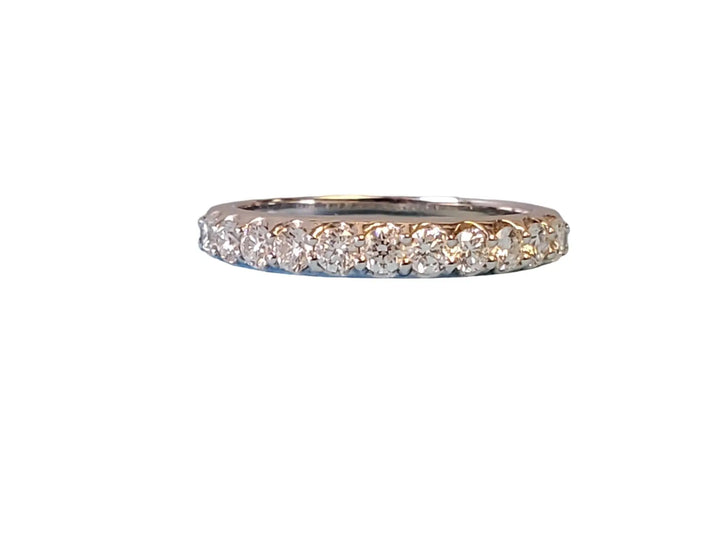 Diamond Band .55tcw 18k White Gold White Diamonds Unworn Eternity Style Band - Joseph Diamonds