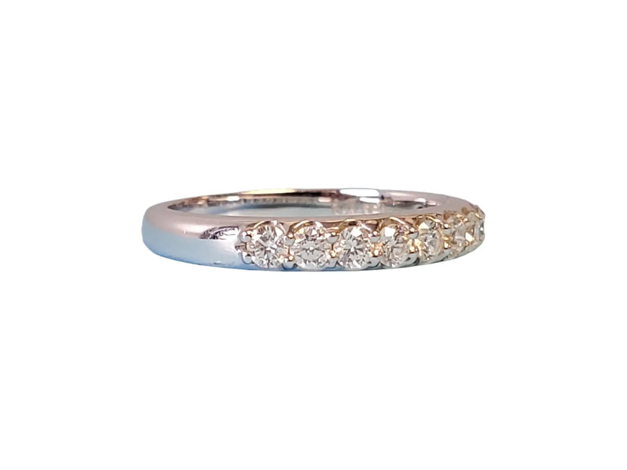 Diamond Band .55tcw 18k White Gold White Diamonds Unworn Eternity Style Band - Joseph Diamonds