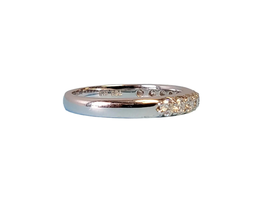 Diamond Band .55tcw 18k White Gold White Diamonds Unworn Eternity Style Band - Joseph Diamonds