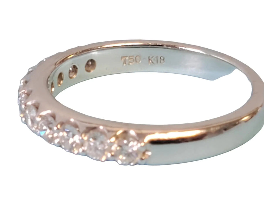 Diamond Band .55tcw 18k White Gold White Diamonds Unworn Eternity Style Band - Joseph Diamonds