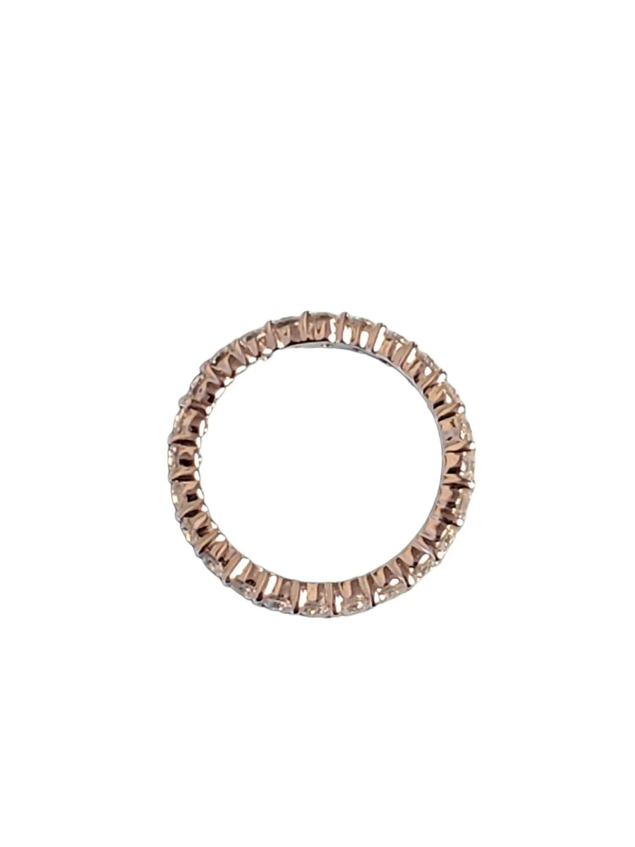 Diamond Eternity Band 18k White Gold 1.38tcw White VS Diamonds Unworn - Joseph Diamonds