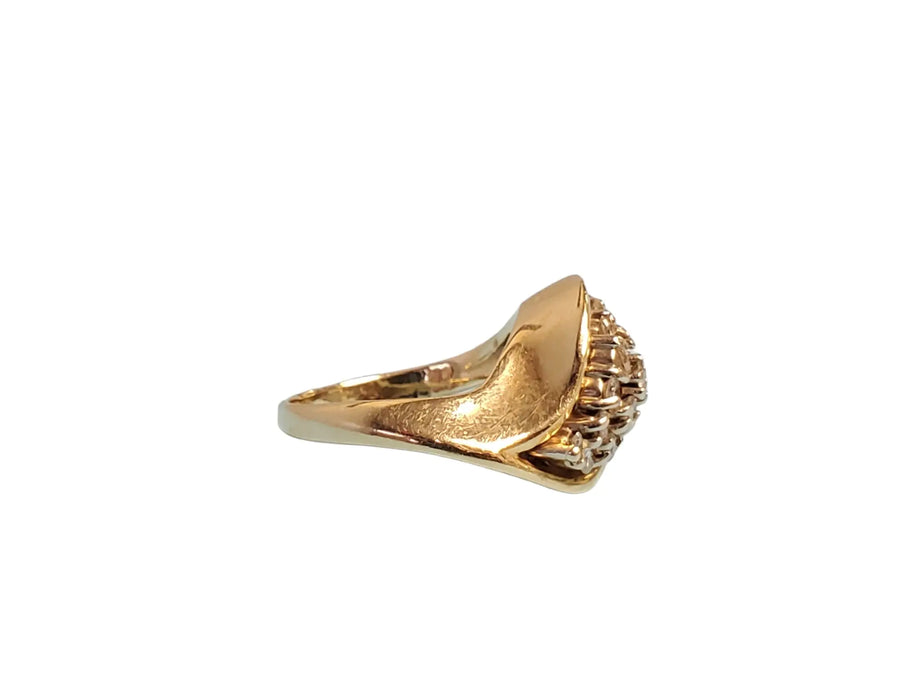 Estate 14k Yellow Gold Diamond Band, Ring, .50ctw I-J VS-SI Round Brill Diamonds - Joseph Diamonds