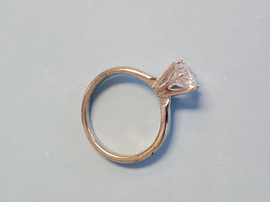 Estate Diamond Solitaire Engagement Ring 1.00ct Round