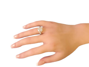 Estate Tiffany Soleste 1.58tcw Cushion Ring in Platinum with Wedding Band .17tcw (Installment 2 of 2) - Joseph Diamonds