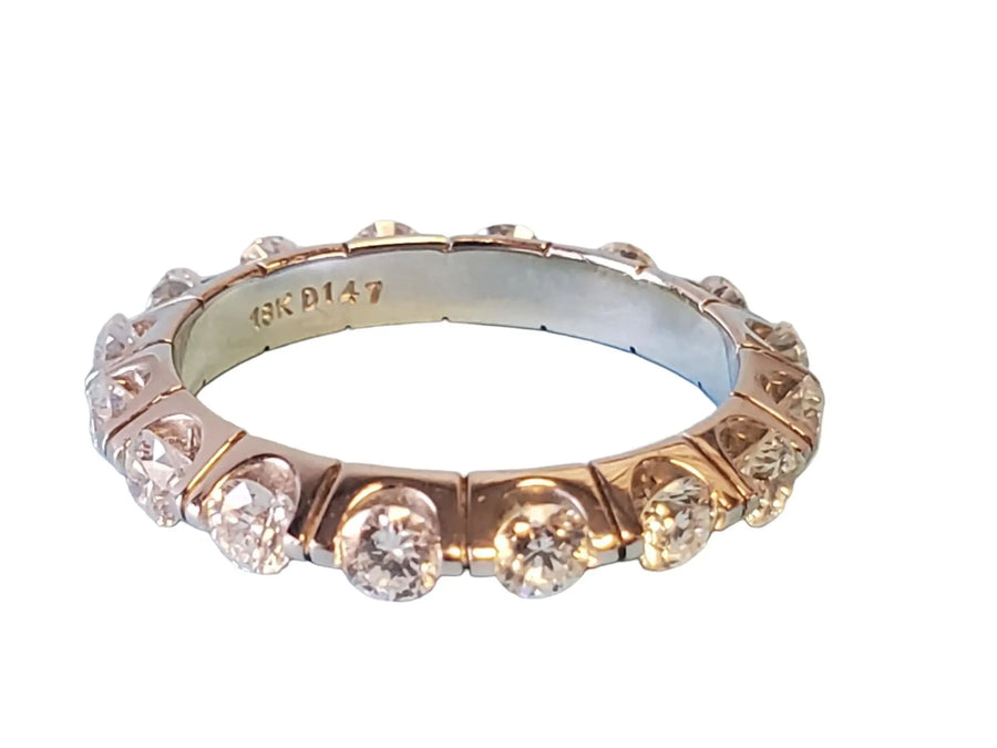 Eternity Band 1.50tcw 18k White Gold White VS Diamonds New Close Out Ring - Joseph Diamonds