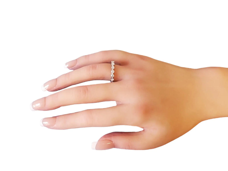 Eternity Band 1.50tcw 18k White Gold White VS Diamonds New Close Out Ring - Joseph Diamonds