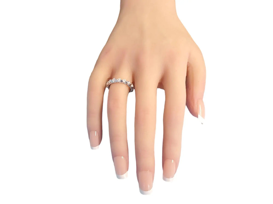 Eternity Band 1.50tcw 18k White Gold White VS Diamonds New Close Out Ring - Joseph Diamonds