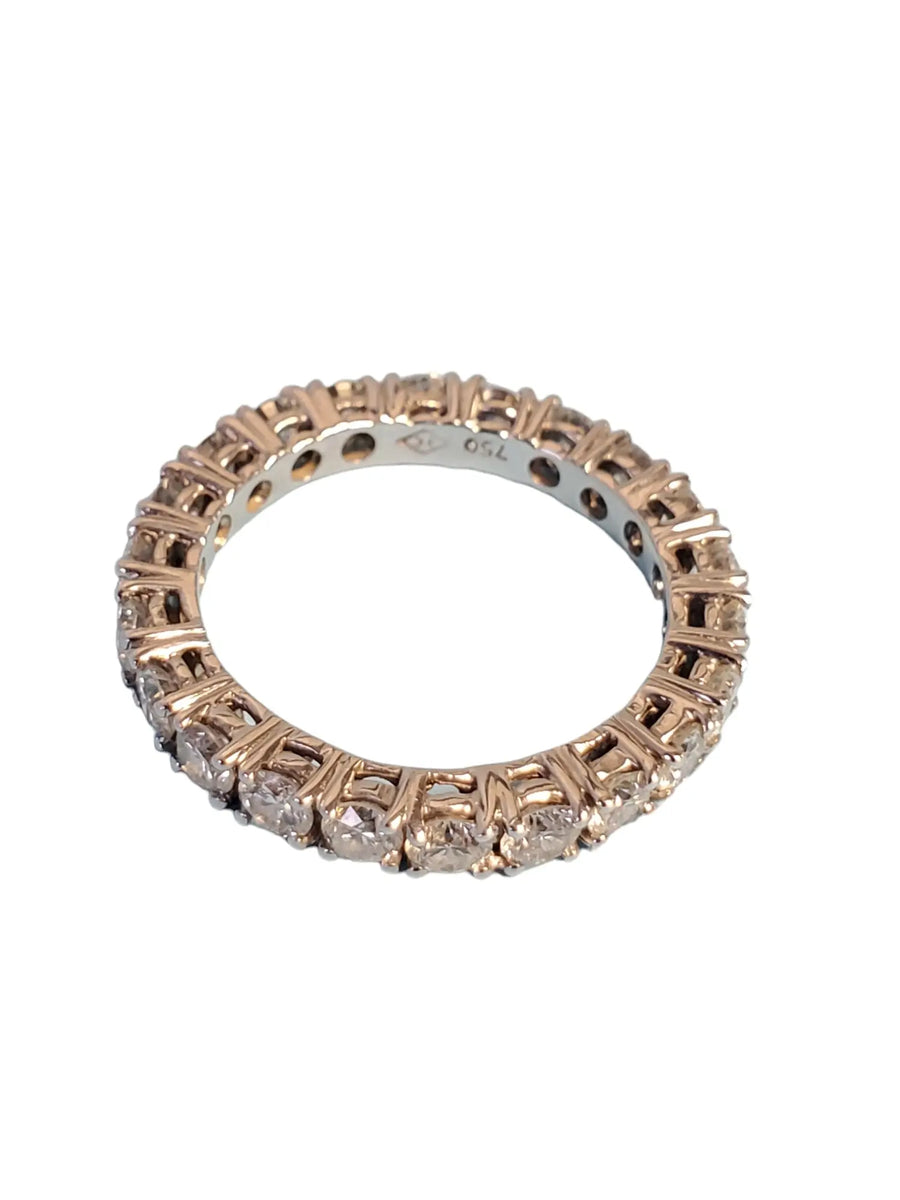 Eternity Band 18k white gold 1.00 tcw Beautiful VS Colorless Diamonds - Joseph Diamonds