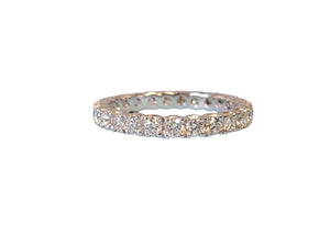 Eternity Band Platinum Diamond 1.14tcw White VS Diamonds Unworn - Joseph Diamonds