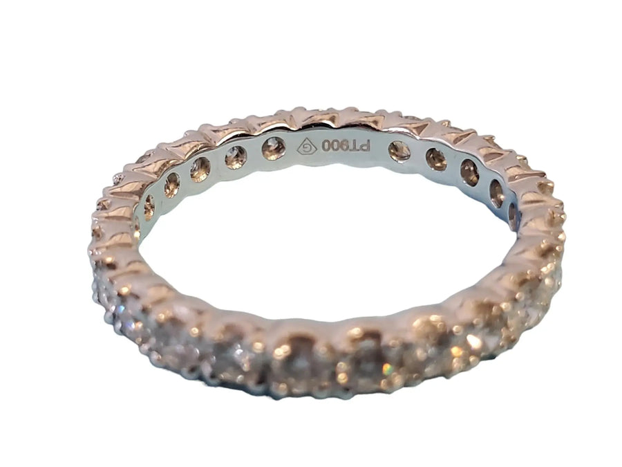 Eternity Band Platinum Diamond 1.14tcw White VS Diamonds Unworn - Joseph Diamonds