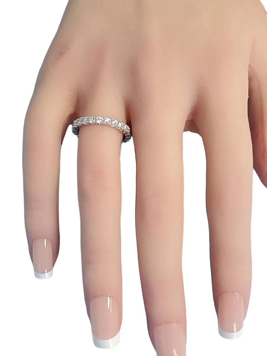 Eternity Band Platinum Diamond 1.14tcw White VS Diamonds Unworn - Joseph Diamonds