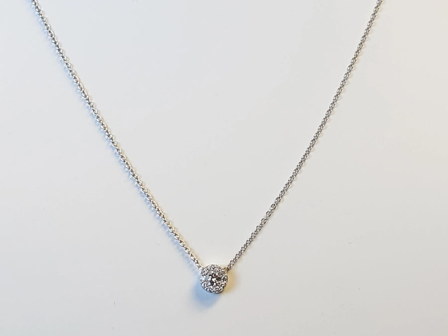 Hearts on Fire 18k wg Diamond Necklace HOF Fulfillment Pendant Necklace - Joseph Diamonds