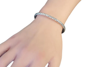 John Hardy Sterling Bracelet Vintage Dot Box Chain Articulated