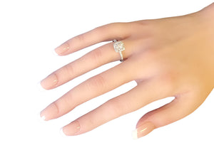 Diamond Engagement Ring 14k White Gold 1.25tcw Natural Diamonds